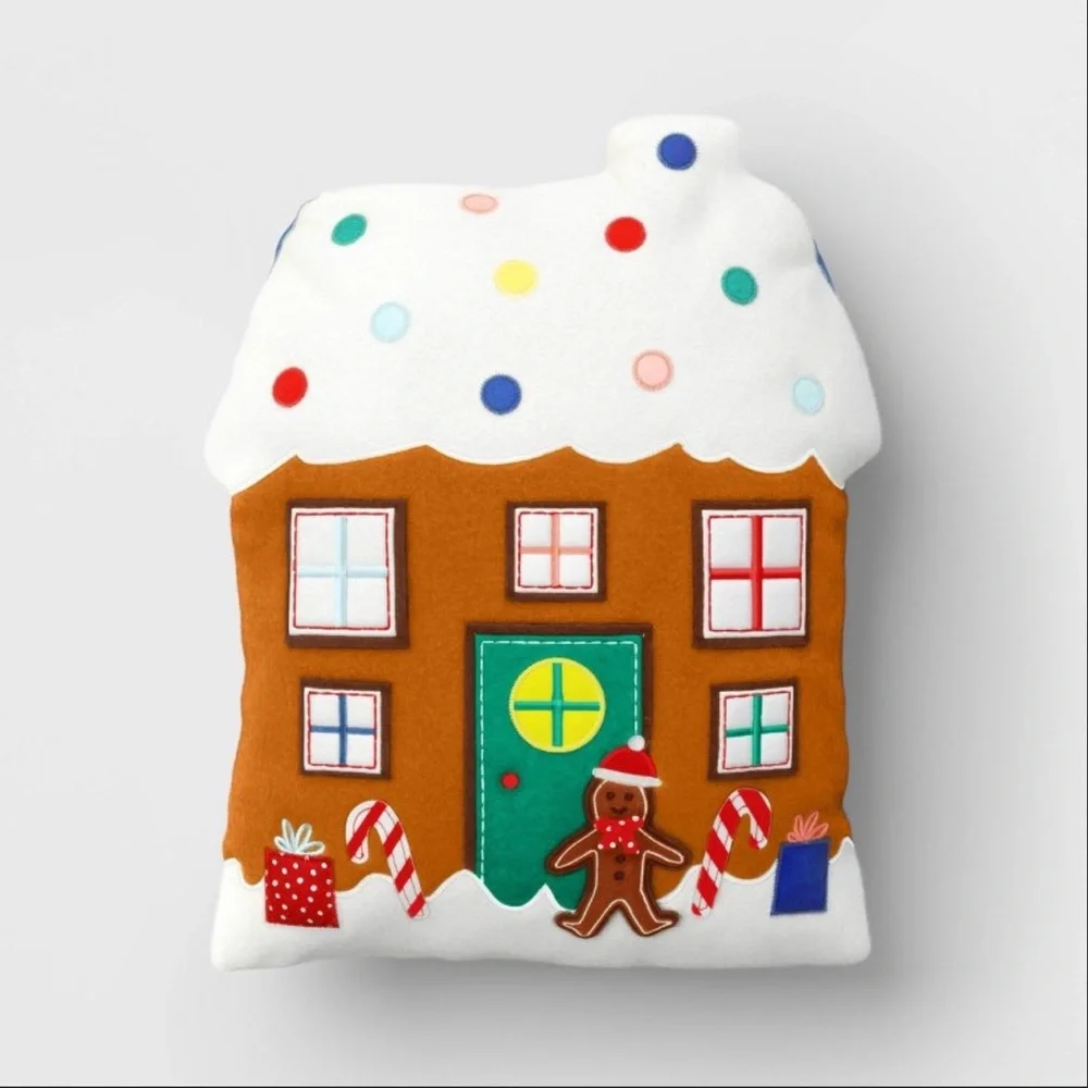 Target gingerbread house man pillow Christmas holiday novelty plush wondershop